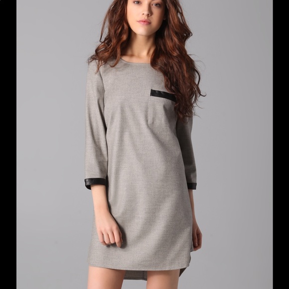 Madewell Dresses & Skirts - Madewell Wool Blend Black Trim Dress - Size M